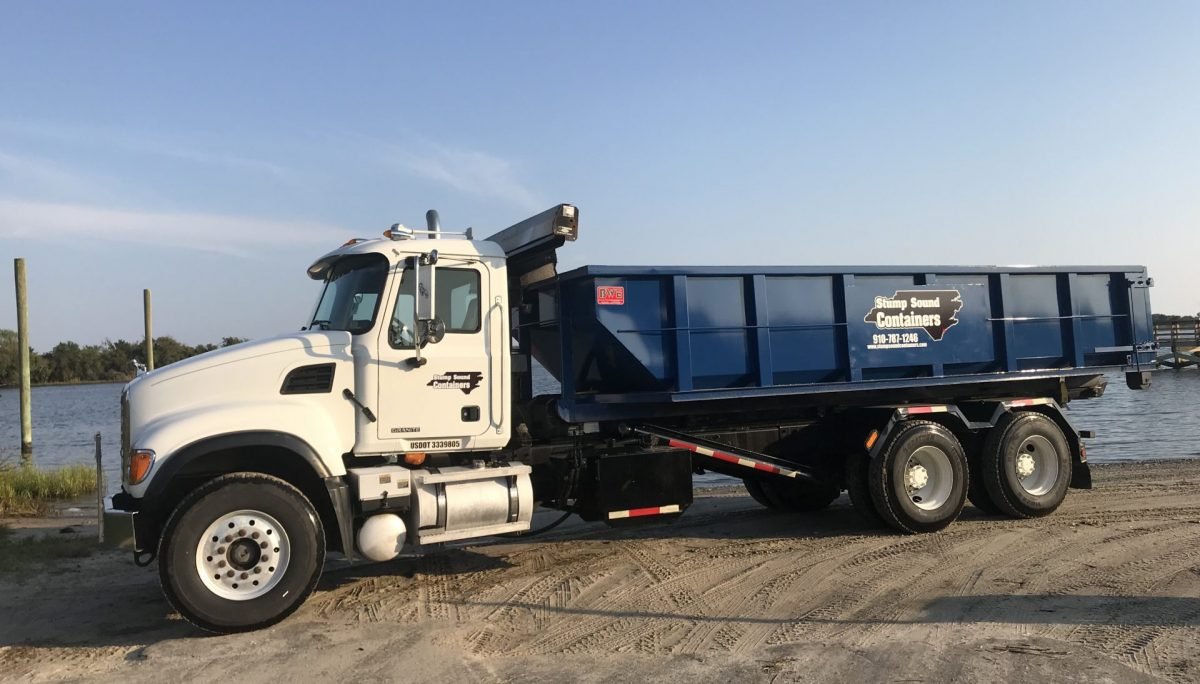 Sound Container With Front Loader Roll Back Debris Container Service - Stump Sound Containers